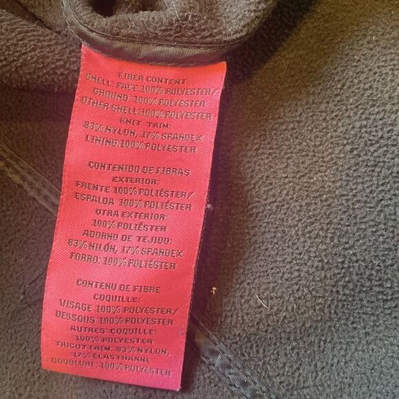 Betsey Johnson Double Breasted Belted Rain Jacket trench coat fleece lined EUC - Picture 10 of 11